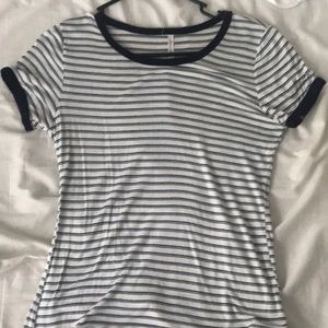 Blue stripe tee